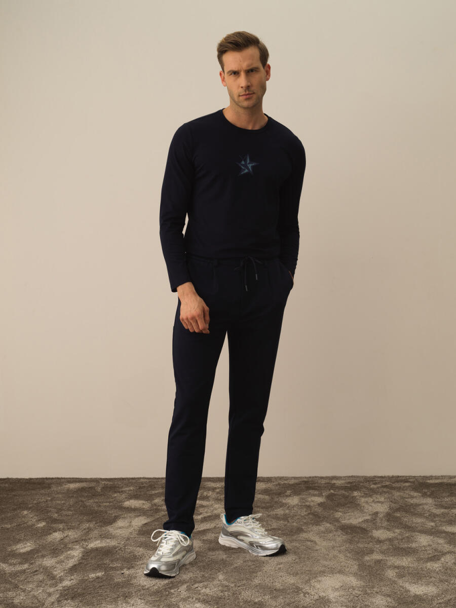 Cotton Slim Fit Sweat Pants - 6