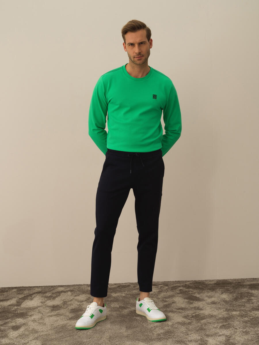 Cotton Slim Fit Sweat Pants - 2