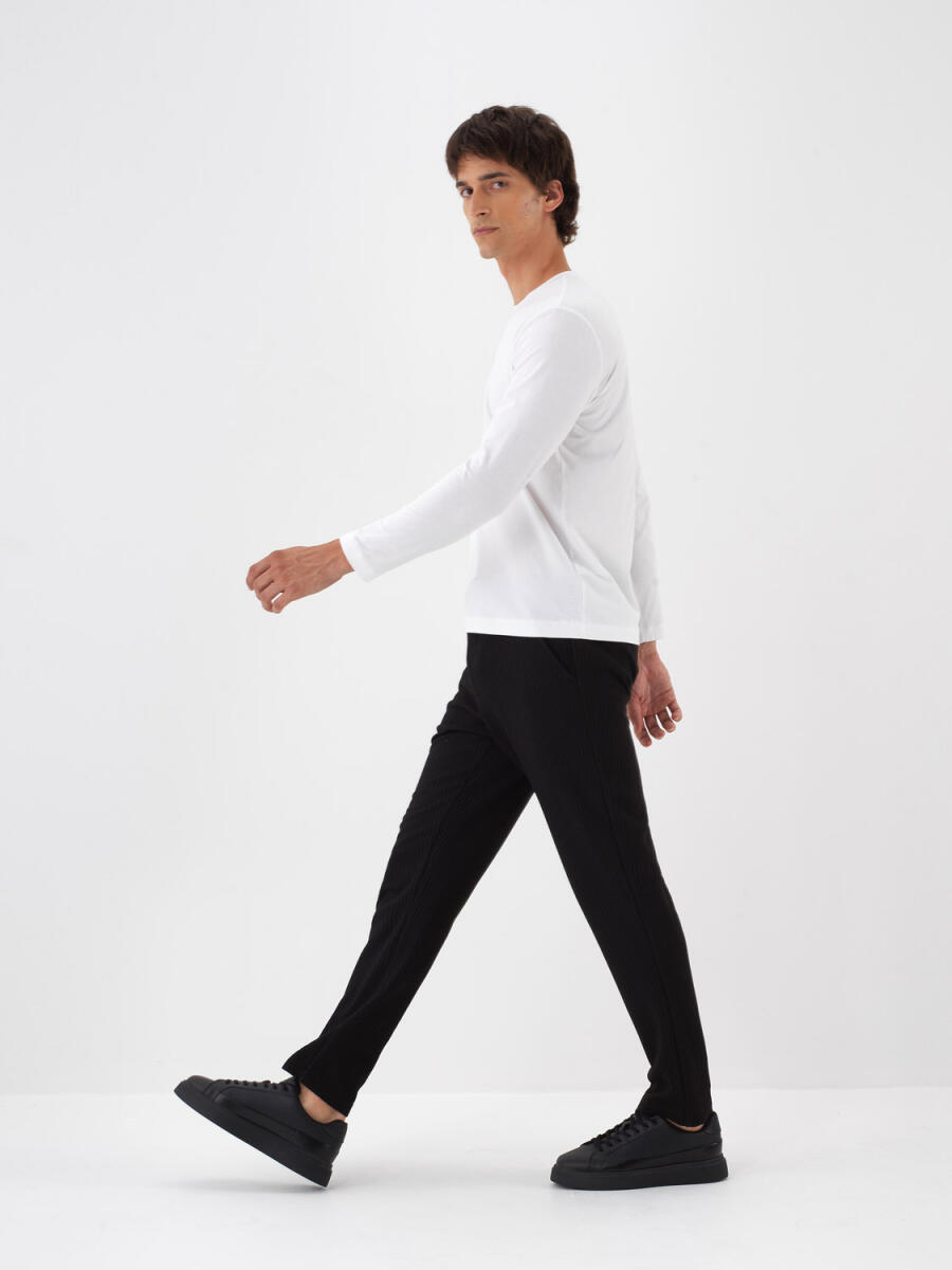 Regular Fit Plain Jogger Pants - 6