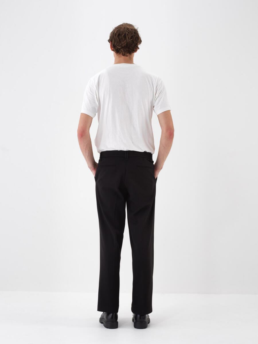 Regular Fit Plain Pants - 4