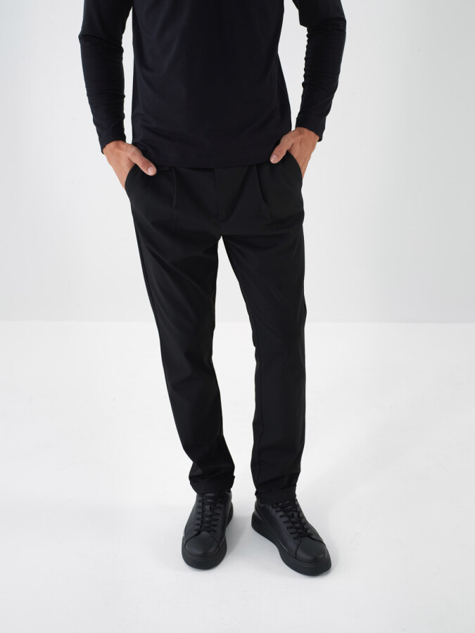 Slim Fit Plain Pants - Xint