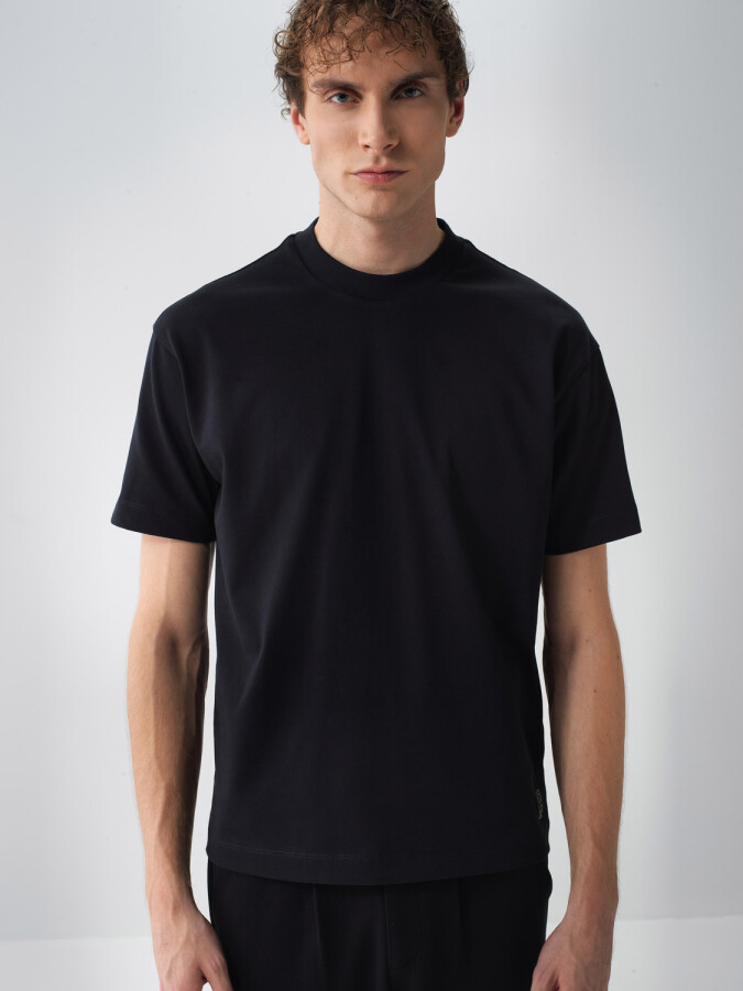 100% Cotton Basic T-Shirt Black