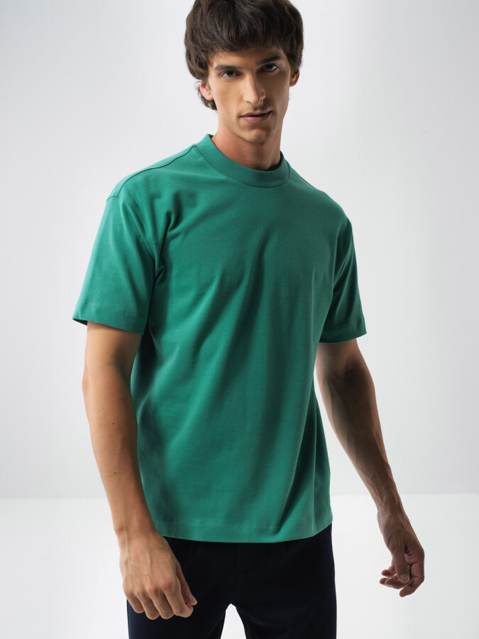 100% Cotton Basic T-Shirt Green