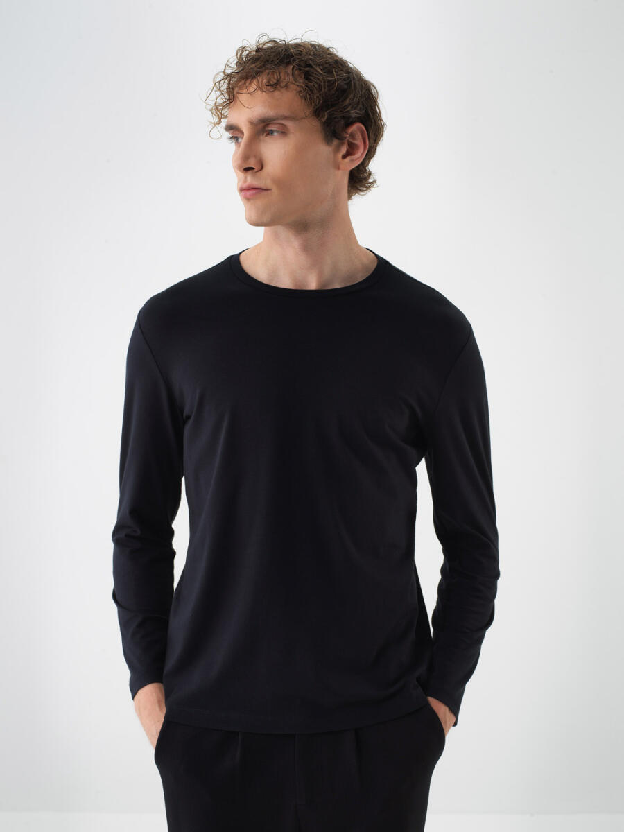 Modal Cotton Basic T-Shirt - 1