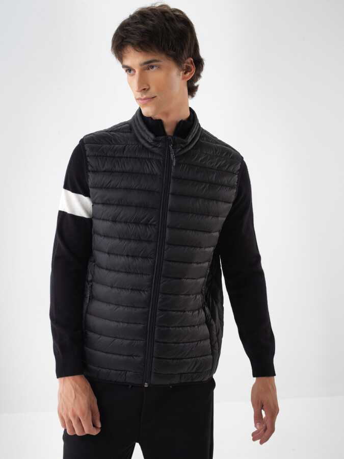 Basic Puffer Vest Black