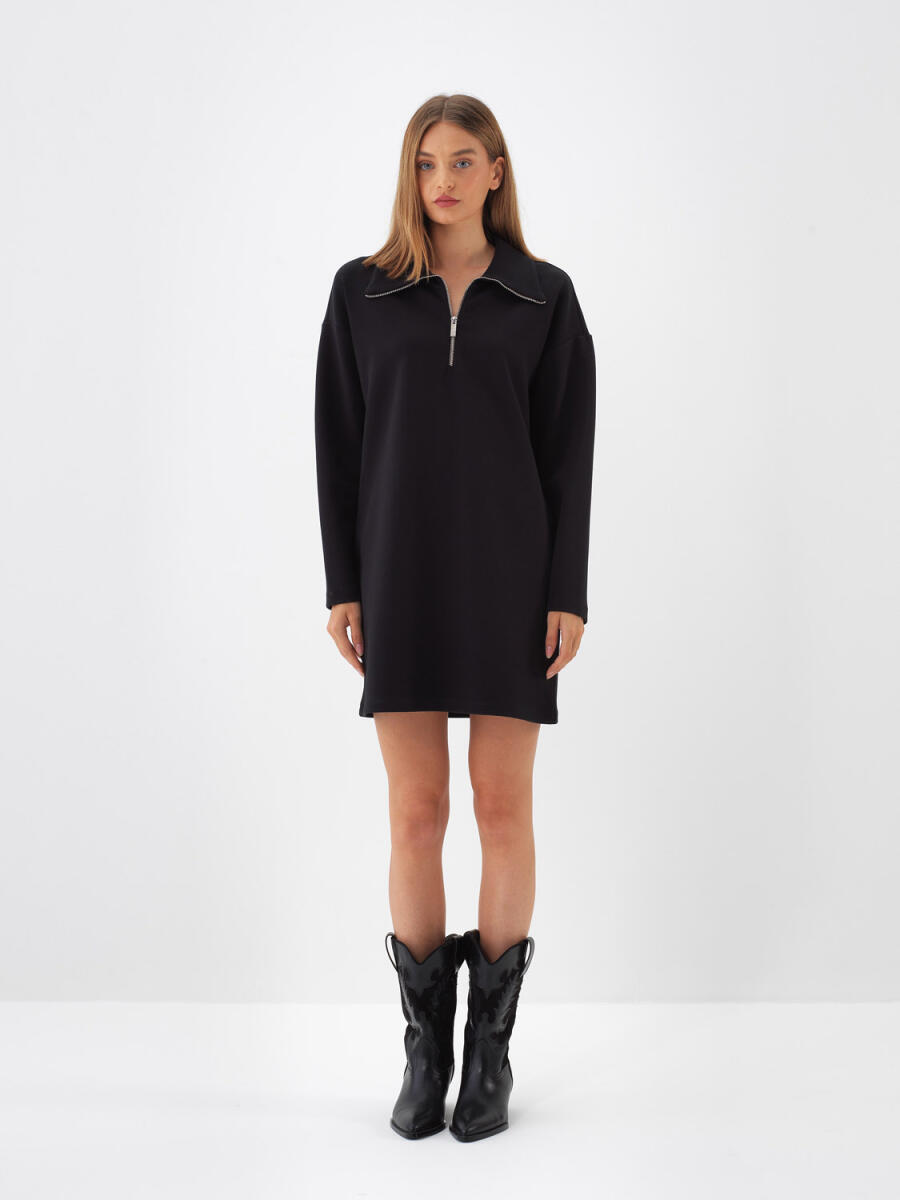 Oversized Plain Dress - 11