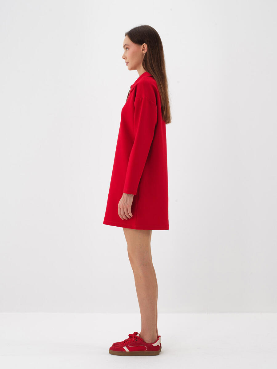 Oversized Plain Dress - 4