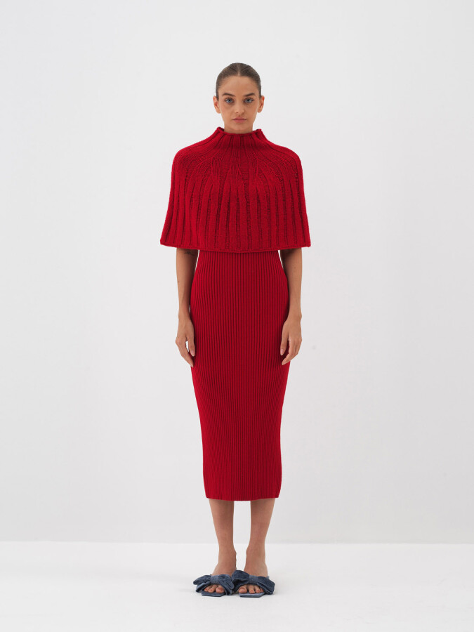 Wool Plain Dress - Xint (1)