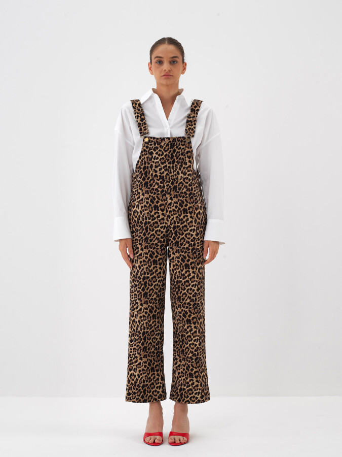 Cotton Leopard Print Overall - Xint (1)