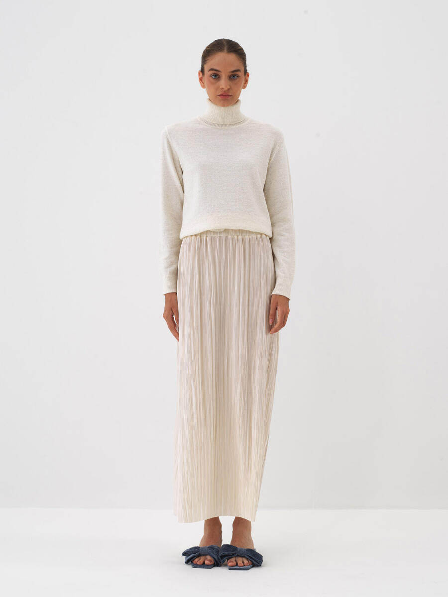 Plain Pleated Skirt - 4