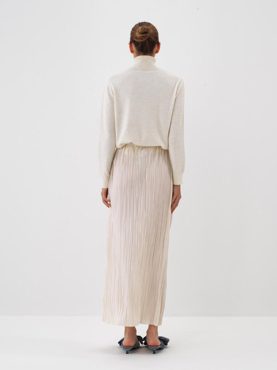 Plain Pleated Skirt - 5