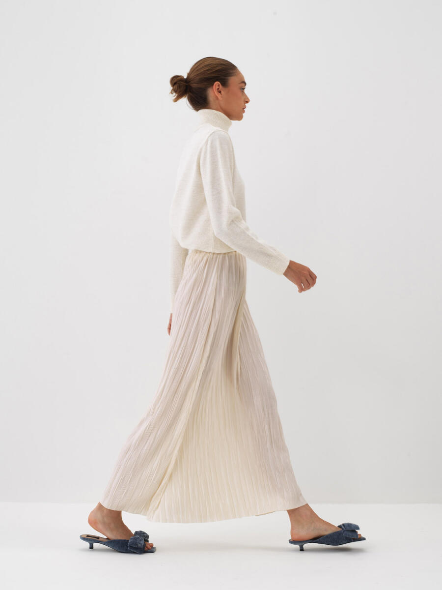 Plain Pleated Skirt - 3