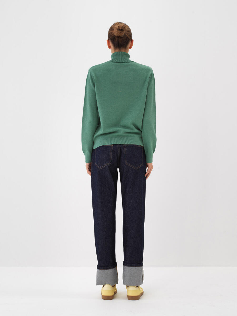 Wool Basic Turtleneck Sweater - 13