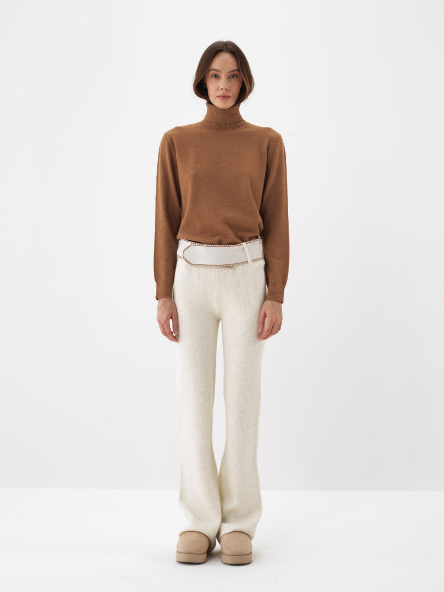 Wool Basic Turtleneck Sweater - 15