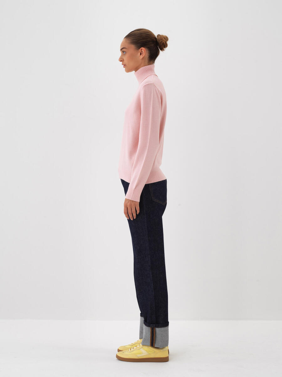 Wool Basic Turtleneck Sweater - 21