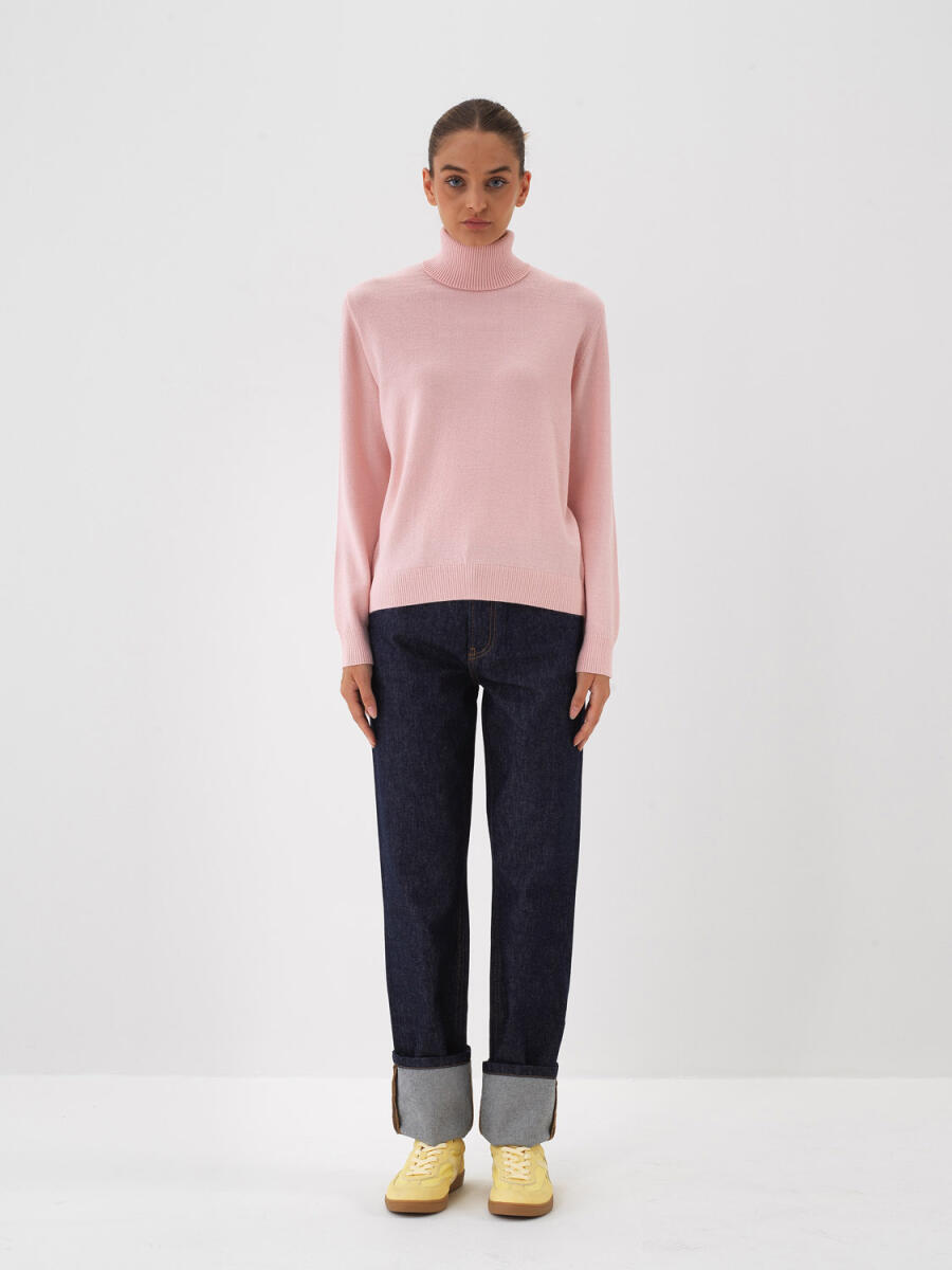 Wool Basic Turtleneck Sweater - 20