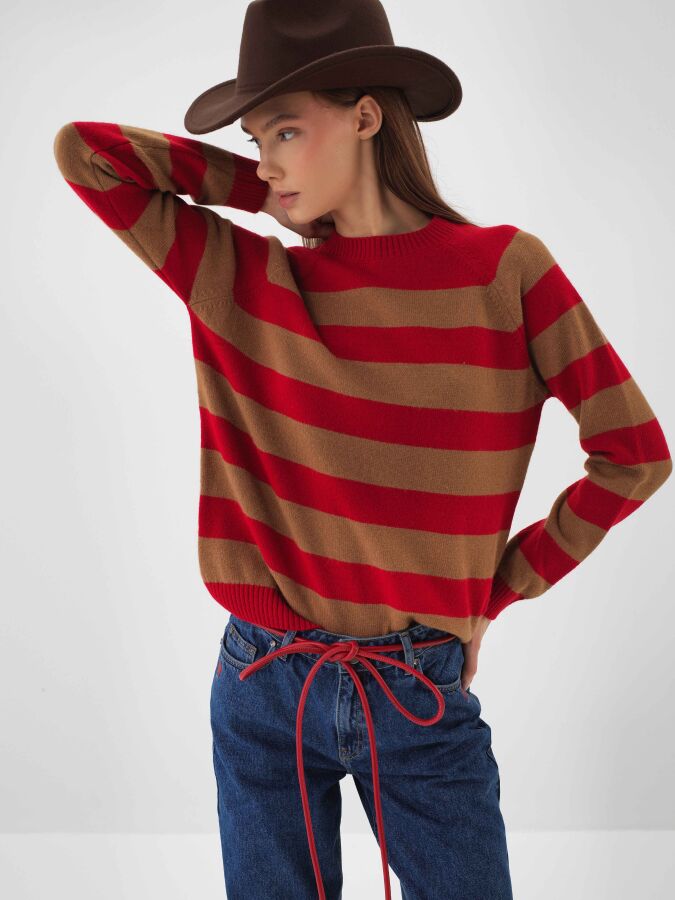 Wool Striped Sweater - Xint