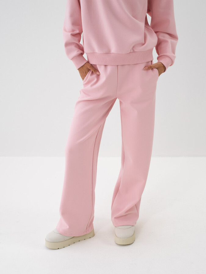 Plain Cotton Sweatpants Pink