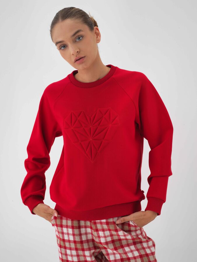 Cotton Printed Sweatshirt - Xint