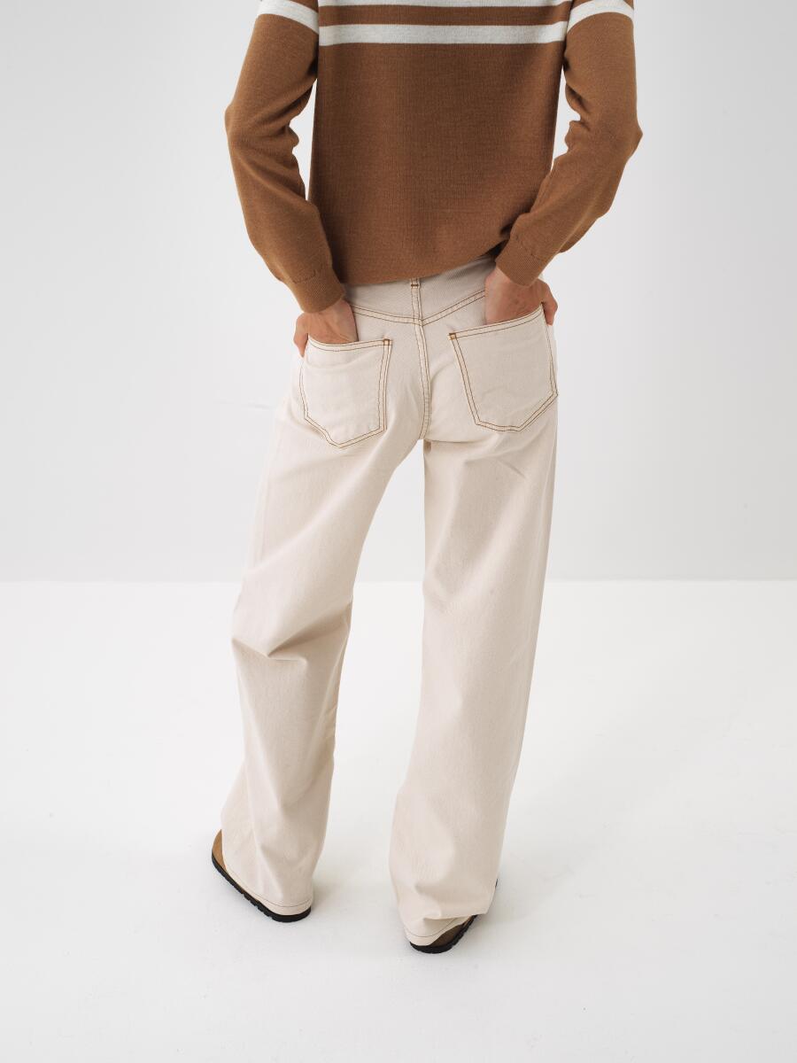 100% Cotton Plain Pants - 1