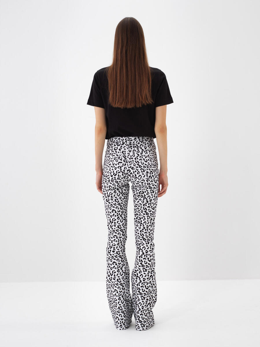 Cotton Leopard Print Pants - 5