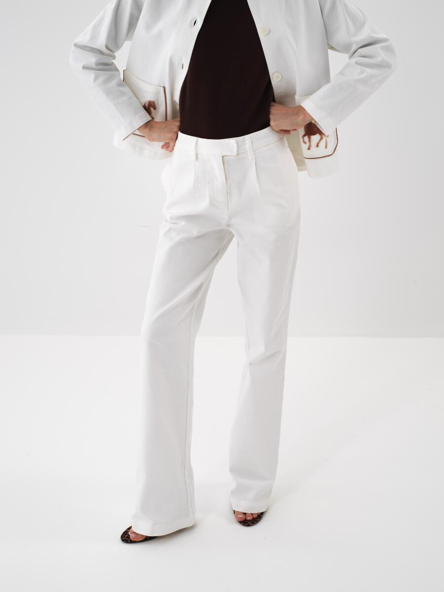 Cotton Oversized Pants - 1