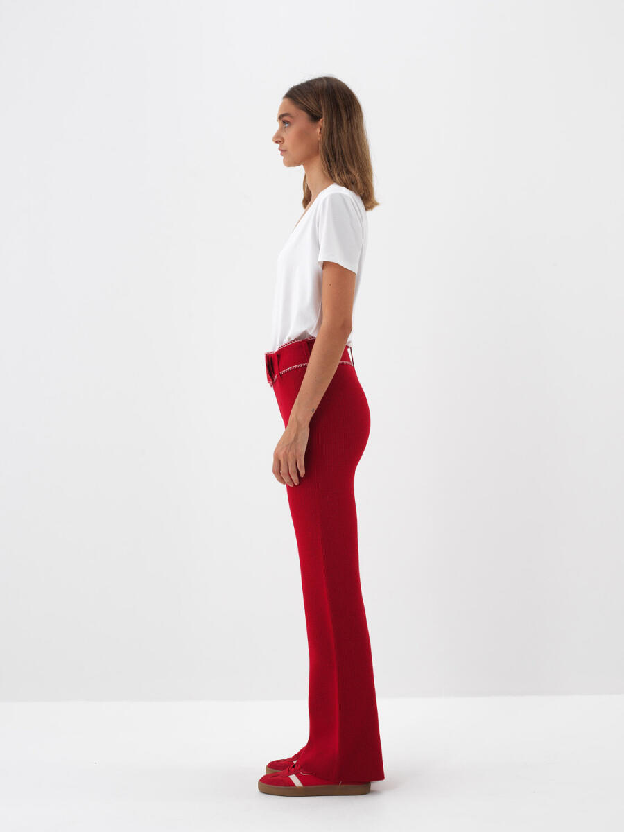 Wool Plain Pants - 9