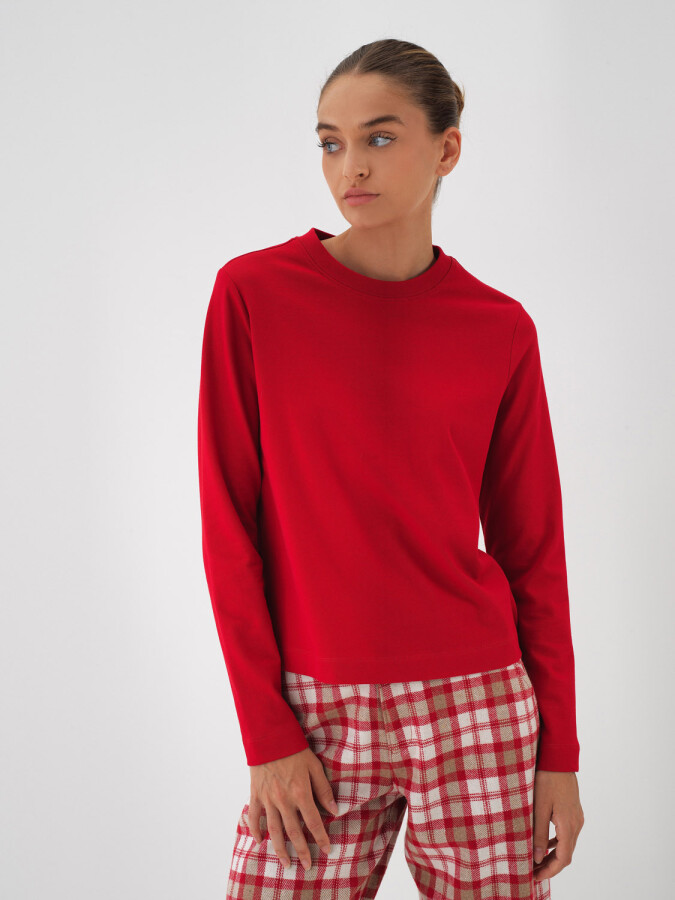 100% Cotton Basic T-Shirt Red