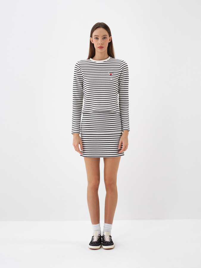 Striped Cotton T-Shirt - Xint (1)