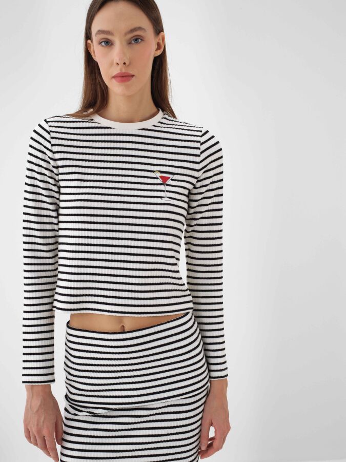 Striped Cotton T-Shirt - Xint