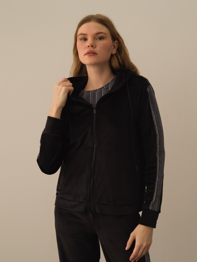 Hooded Regular Fit Sweat Jacket - Xint