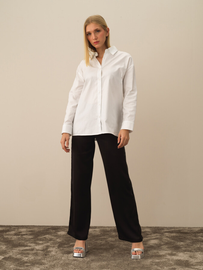 100% Cotton Oversized Basic Shirt - Xint (1)