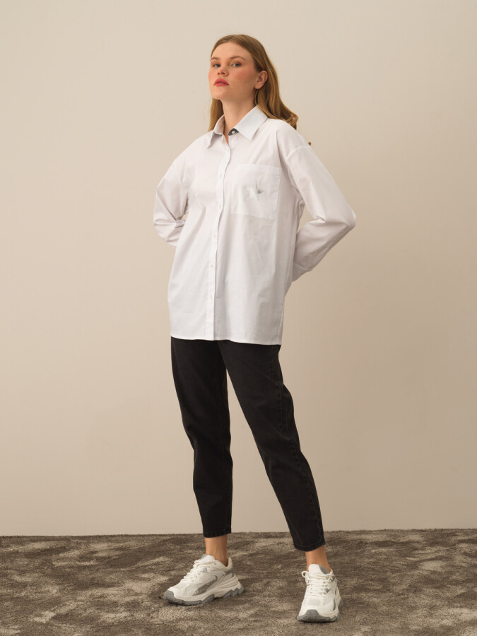 Cotton Oversized Shirt - Xint (1)