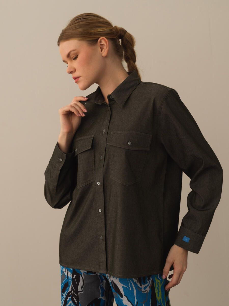 Cotton Oversized Shirt - 5