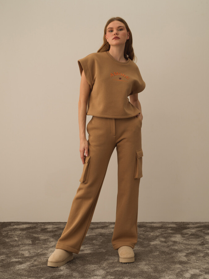 Cotton Oversized Cargo Pants - Xint (1)