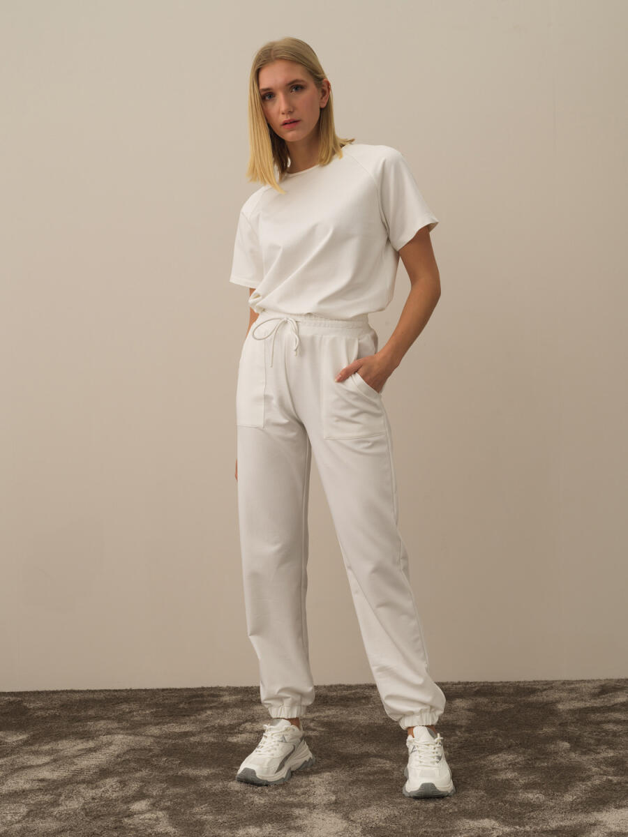 Cotton Oversized Sweat Pants - 16