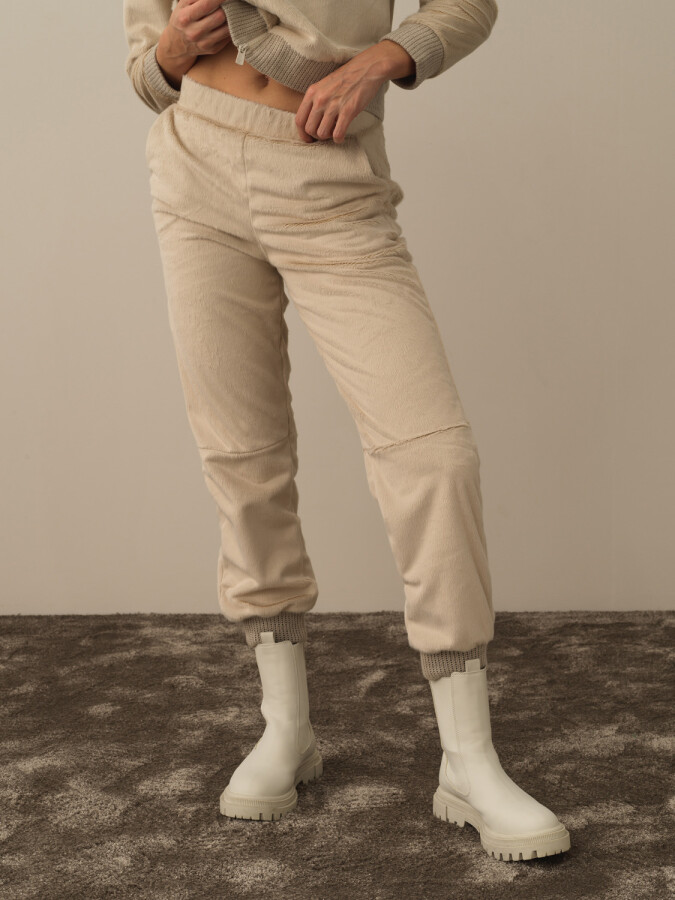 High Waist Oversized Sweat Pants - Xint