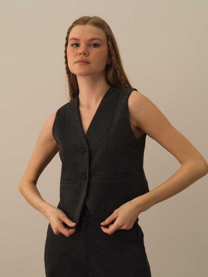 Cotton Regular Fit Vest - Xint